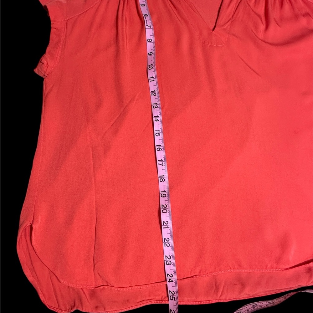 Rose & Olive Vibrant Coral Top - Picture 5 of 5
